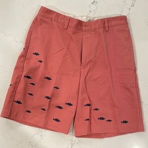 Vineyard Vines Salmon Colored Fish Shorts